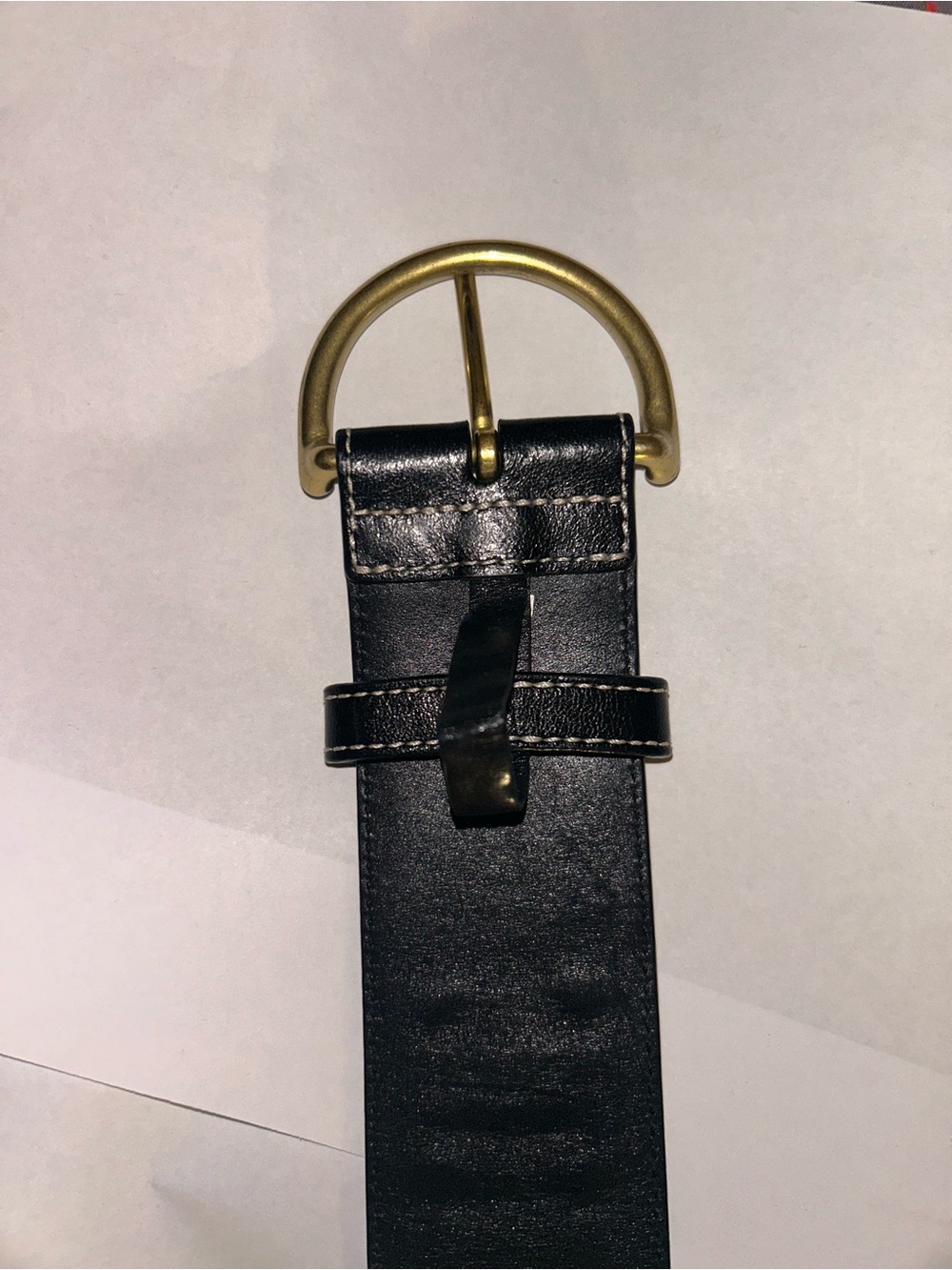 Vintage Y2K Coach Monogram Jacquard and Leather Small Chunky Belt - Picture 9 of 16